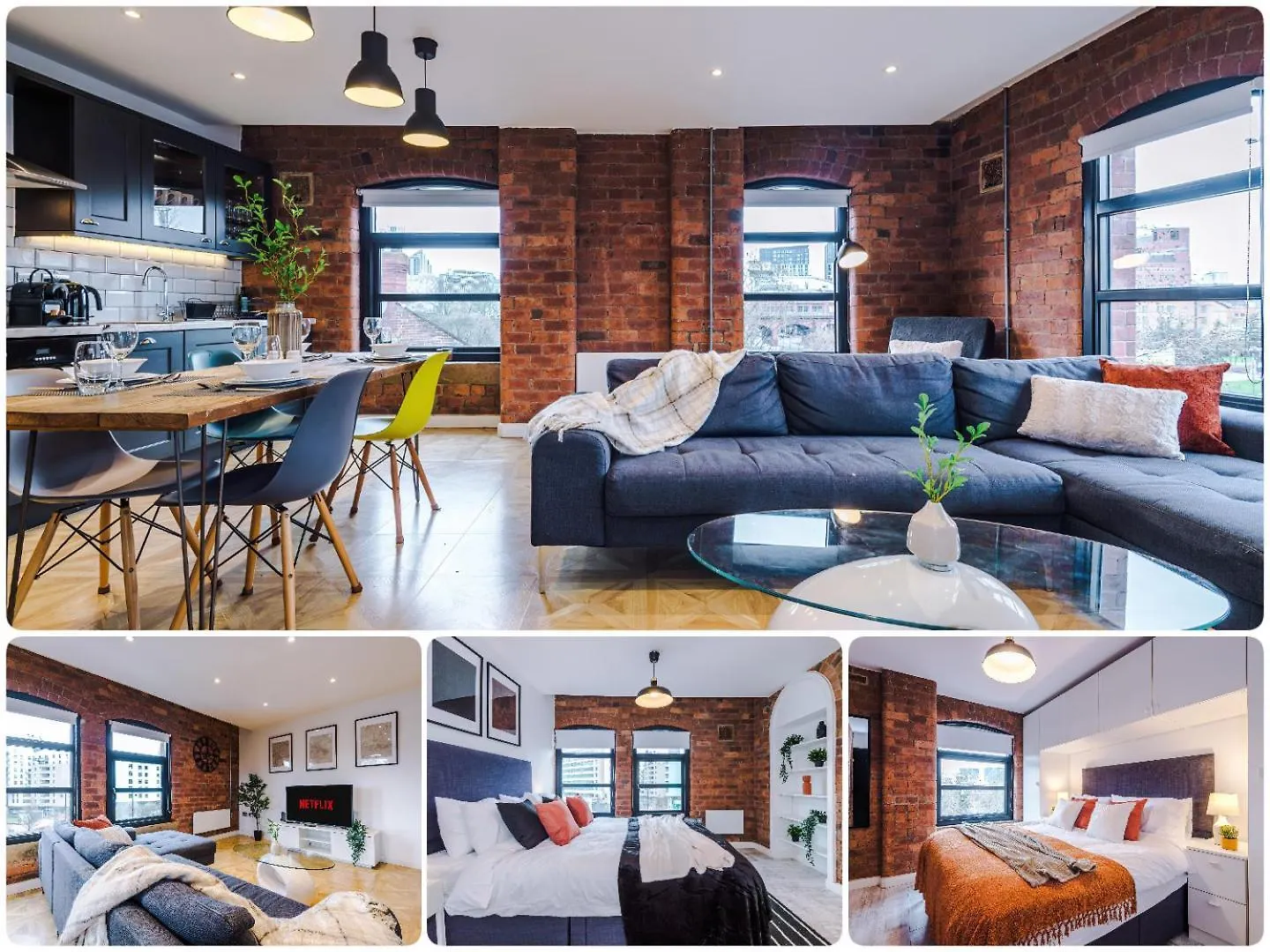 2 King Size Beds In Manhattan Styled Oversize Apartment Leeds